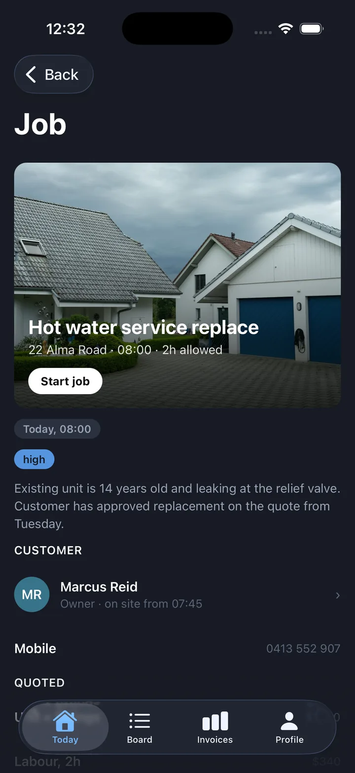 Jobs & field service — Job